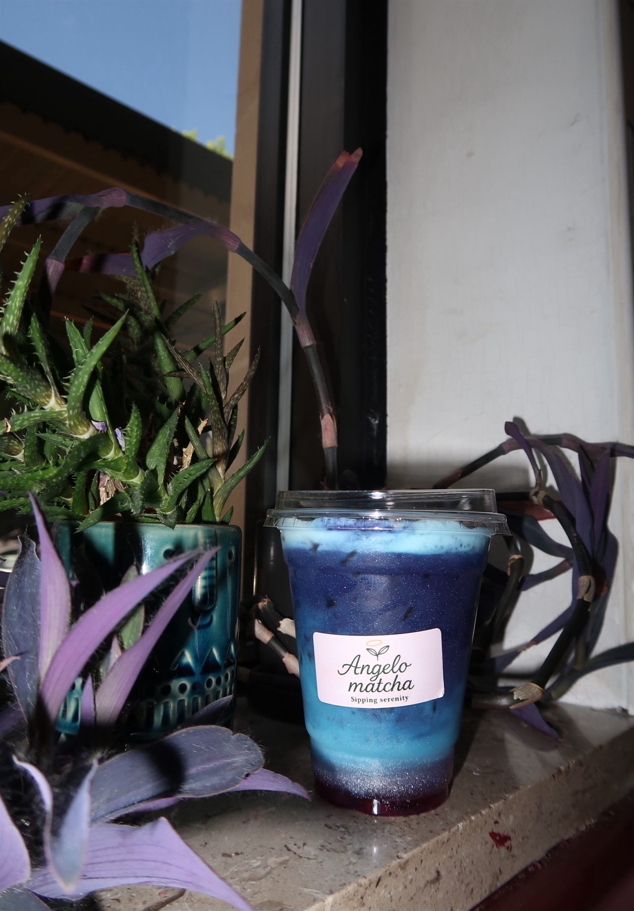 Angelo Matcha drink imagery from the client website