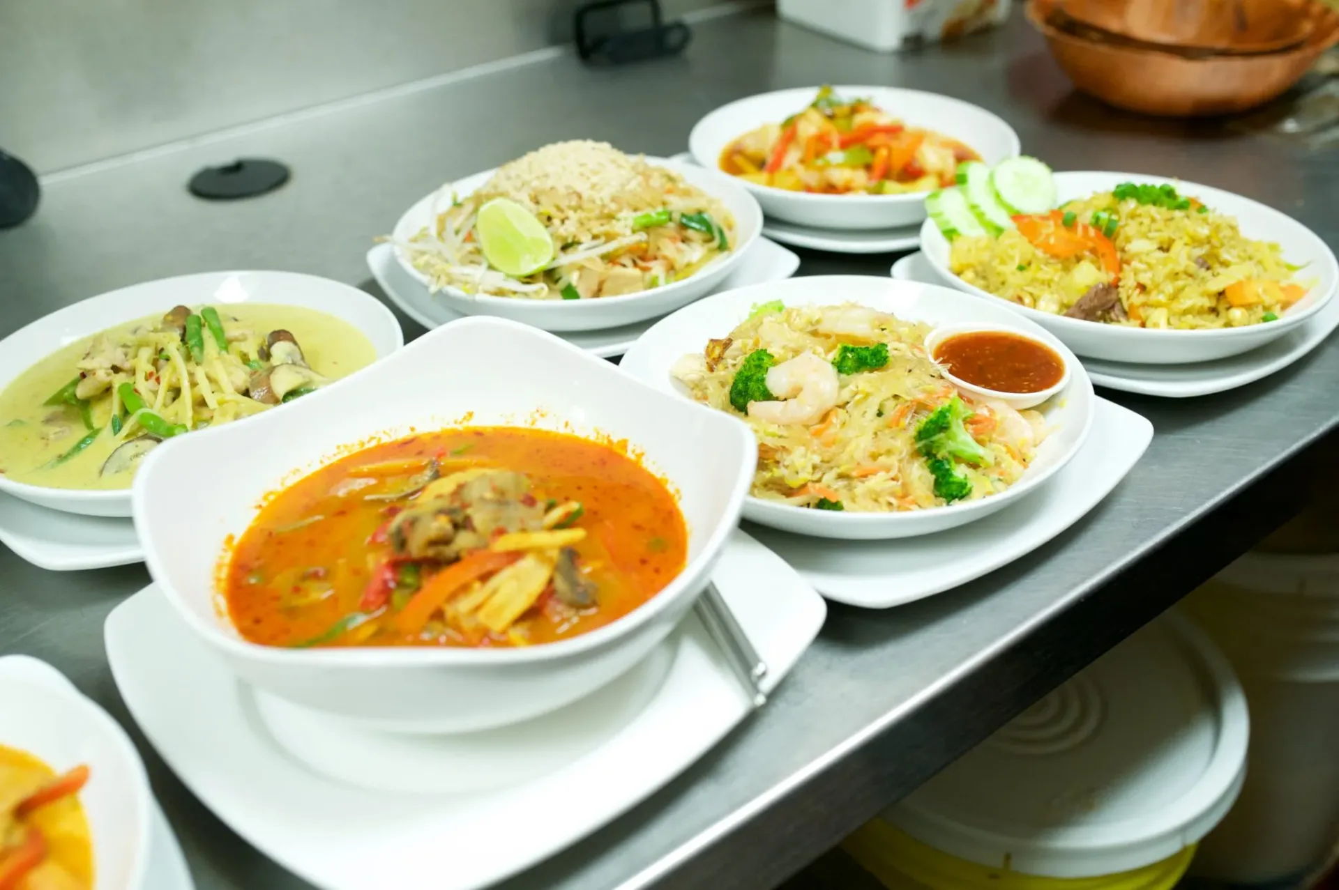 Thai Chili dishes from the client website